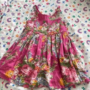 Ralph Lauren Pink Floral Kids Dress
